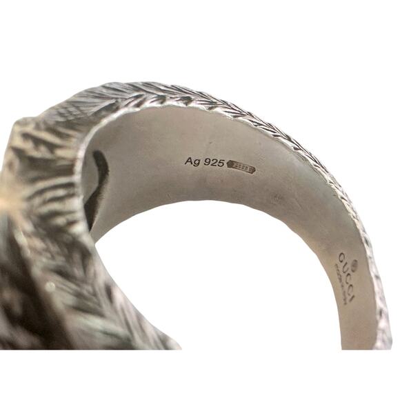 Gucci Interlocking G Arabesque Ring Sterling Silver - Picture 11 of 16